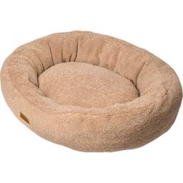 Ozami Hundeseng Donut Teddy Blød Med Formfast Silikonefibre Beige